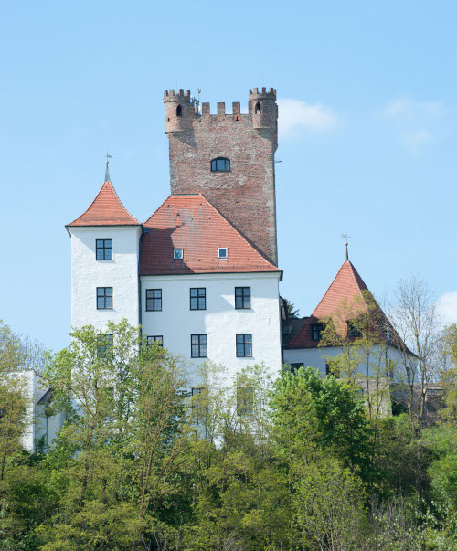 Photography of the Reisensburg, the event location of Ulm University